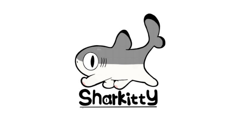Shark Kitty Plush Logo